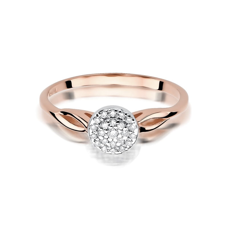 Inel Aur 14K cu Diamante Naturale 0.13 ct, imaginea 8 din 10