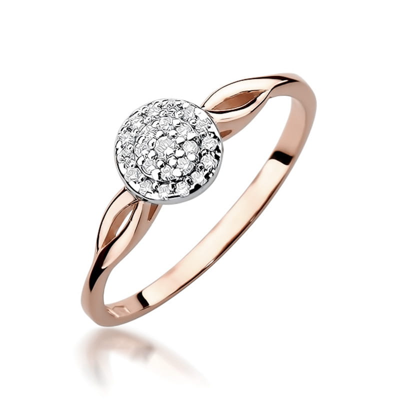 Inel Aur 14K cu Diamante Naturale 0.13 ct, imaginea 10 din 10