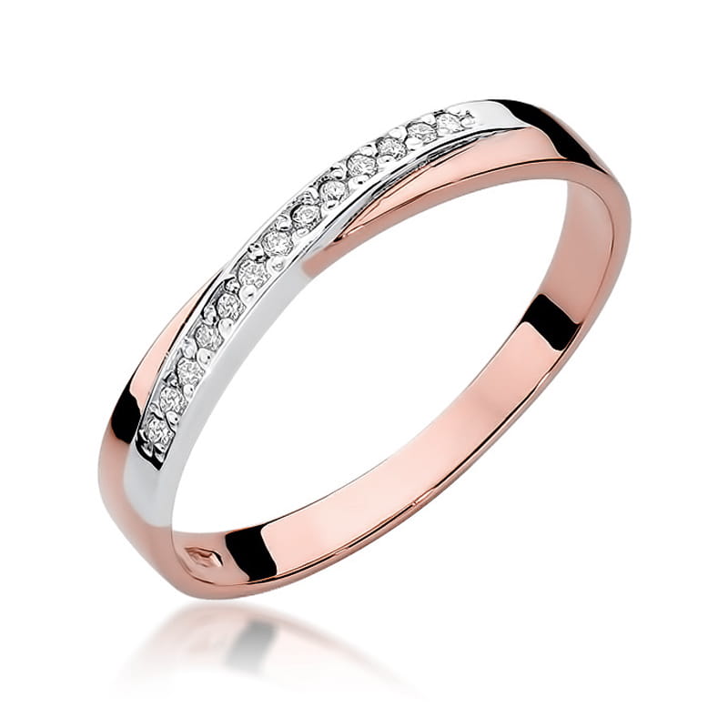 Inel Aur 14K cu Diamante Naturale 0.07 ct, imaginea 8 din 10
