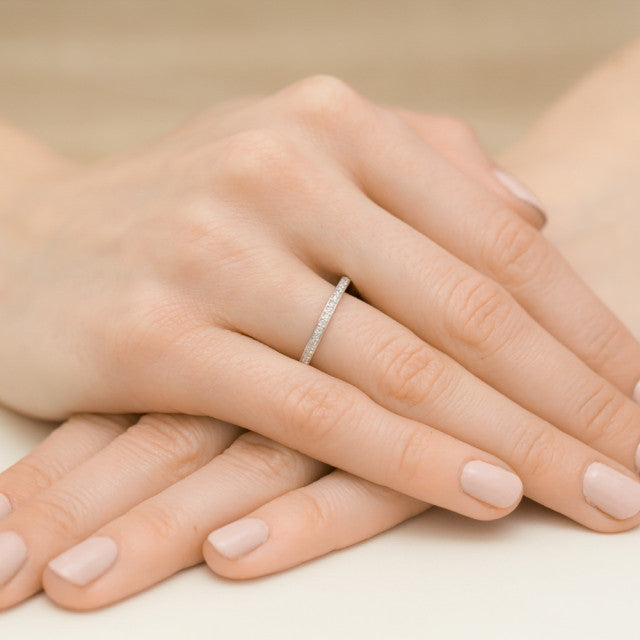 Inel Aur 14K cu Diamante Naturale 0.09 ct, imaginea 4 din 10