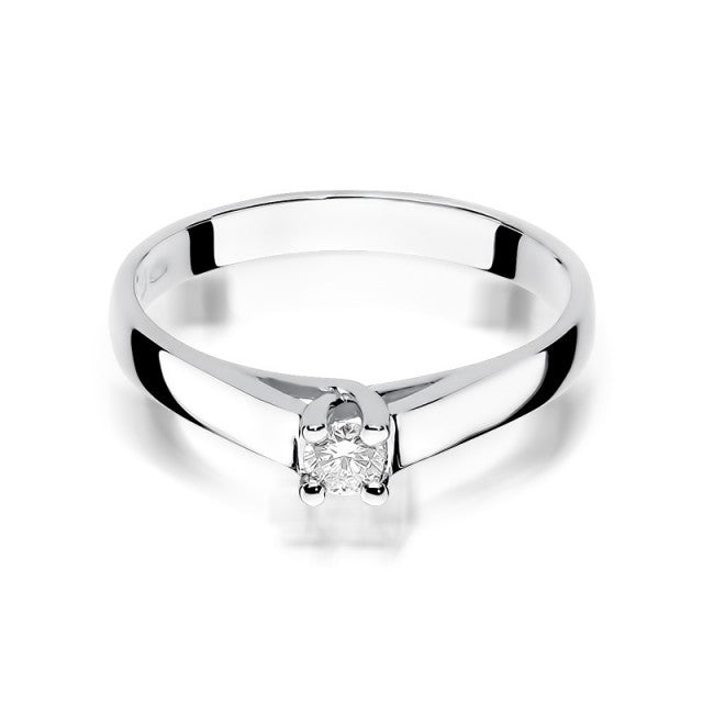 Inel Aur 14K cu Diamant Natural 0.10 ct, imaginea 5 din 11