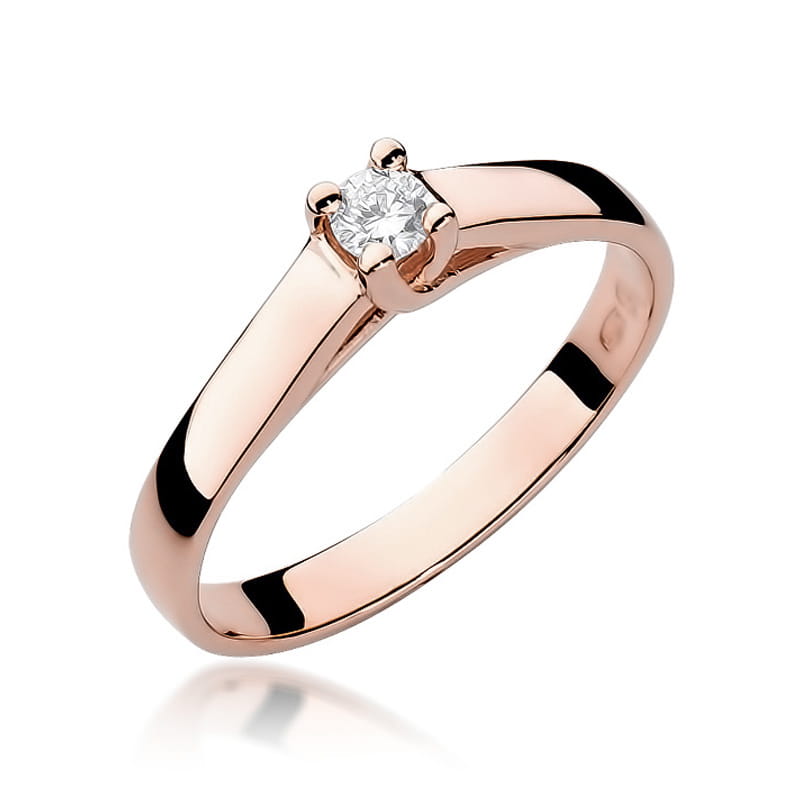 Inel Aur 14K cu Diamant Natural 0.10 ct, imaginea 8 din 11