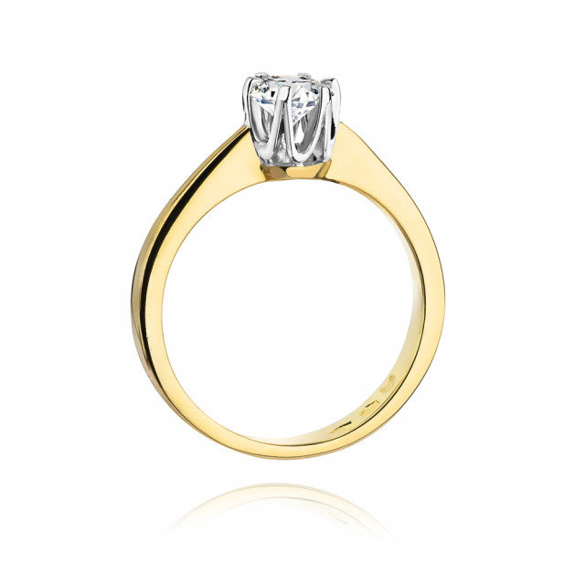 Inel Aur 14K cu Diamant Natural 0.30 ct, imaginea 3 din 11
