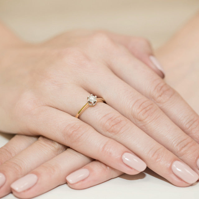 Inel Aur 14K cu Diamant Natural 0.30 ct, imaginea 7 din 11