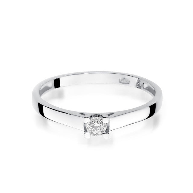 Inel Aur 14K cu Diamant Natural 0.08 ct, imaginea 5 din 11