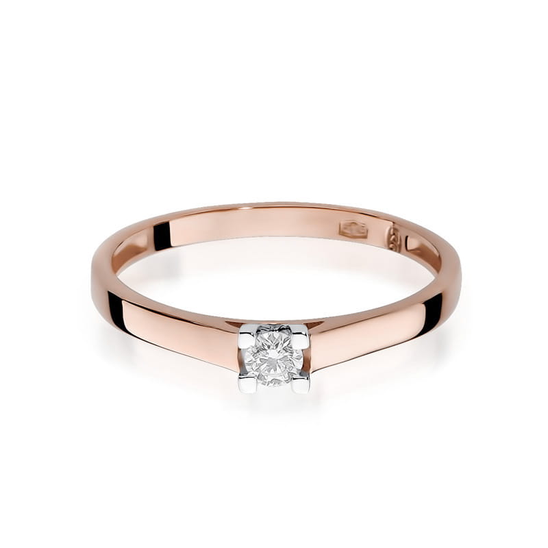 Inel Aur 14K cu Diamant Natural 0.08 ct, imaginea 9 din 11