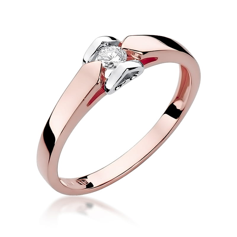 Inel Aur 14K cu Diamant Natural 0.09 ct, imaginea 8 din 11