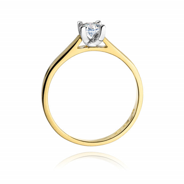 Inel Aur 14K cu Diamant Natural 0.25 ct, imaginea 3 din 11