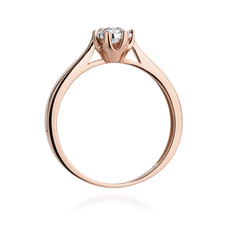 Inel Aur 14K cu Diamant Natural 0.20 ct, imaginea 11 din 12