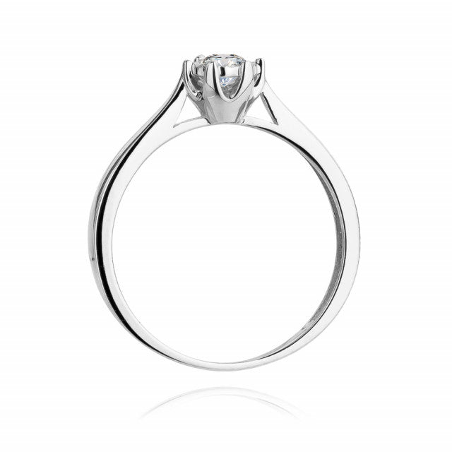 Inel Aur 14K cu Diamant Natural 0.20 ct, imaginea 6 din 12