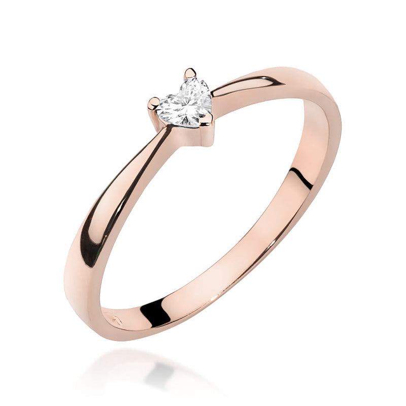 Inel Aur 14K cu Diamant Natural 0.10 ct, imaginea 8 din 11