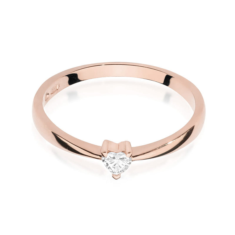 Inel Aur 14K cu Diamant Natural 0.10 ct, imaginea 9 din 11