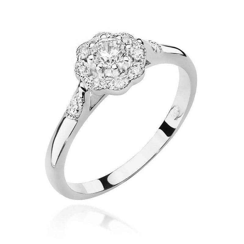 Inel Aur 14K cu Diamante Naturale 0.28 ct, imaginea 3 din 9