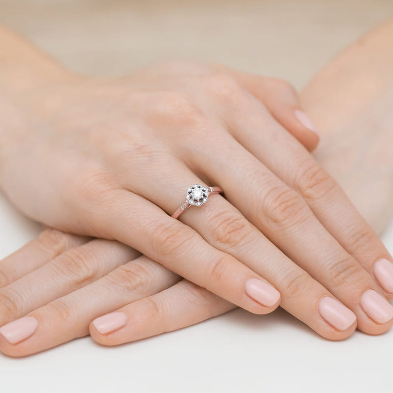 Inel Aur 14K cu Diamante Naturale 0.28 ct, imaginea 9 din 9