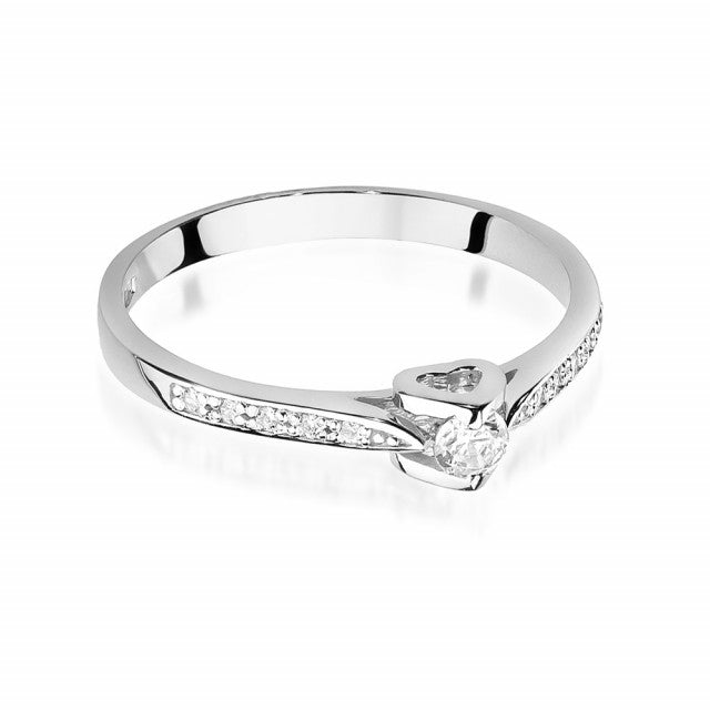 Inel Aur 14K cu Diamante Naturale 0.15 ct, imaginea 5 din 11