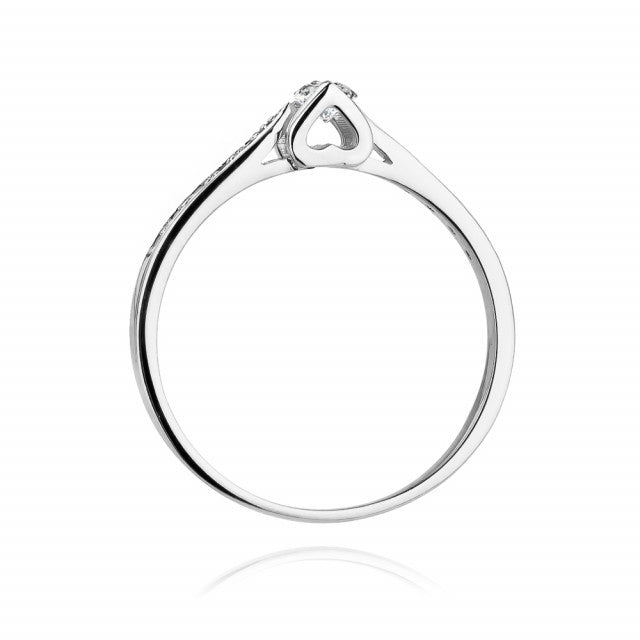Inel Aur 14K cu Diamante Naturale 0.15 ct, imaginea 6 din 11