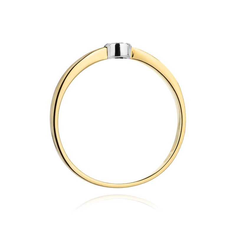 Inel Aur 14K cu Diamante Naturale 0.04 ct, imaginea 3 din 11