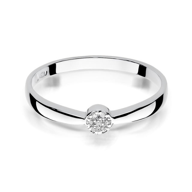 Inel Aur 14K cu Diamante Naturale 0.04 ct, imaginea 5 din 11