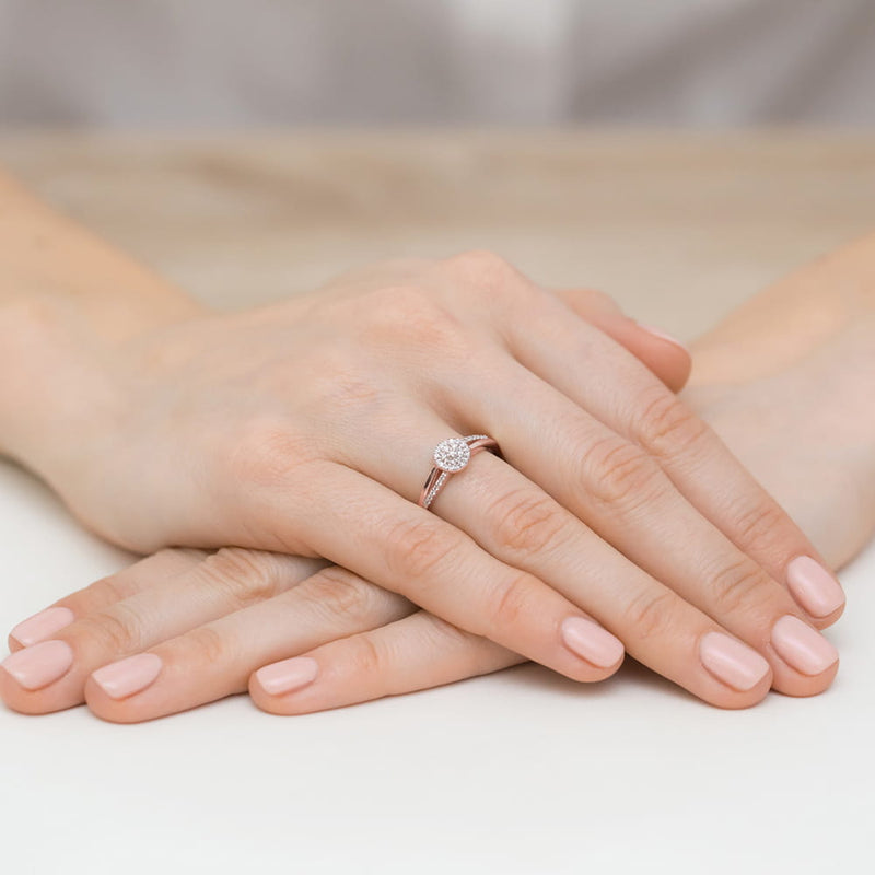 Inel Aur 14K cu Diamante Naturale 0.18 ct, imaginea 11 din 11