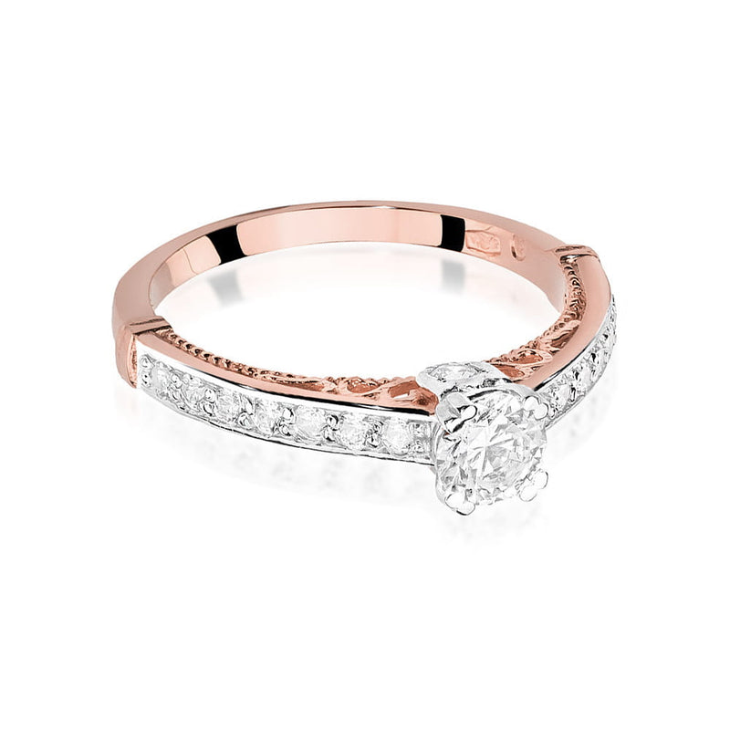 Inel Aur 14K cu Diamante Naturale 0.56 ct, imaginea 10 din 11