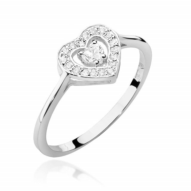 Inel Aur 14K cu Diamante Naturale 0.19 ct, imaginea 4 din 11