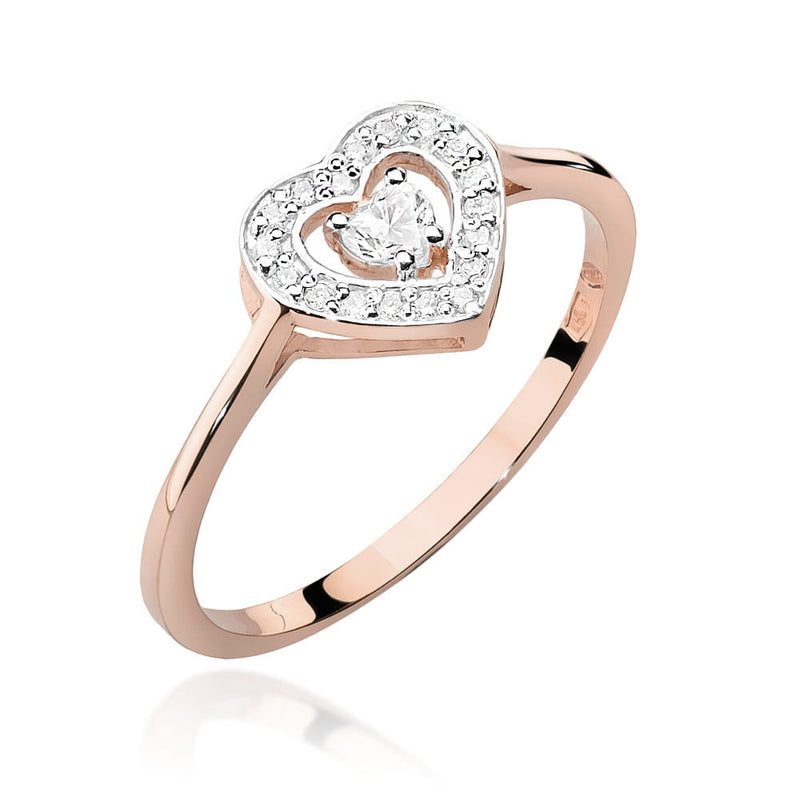 Inel Aur 14K cu Diamante Naturale 0.19 ct, imaginea 8 din 11