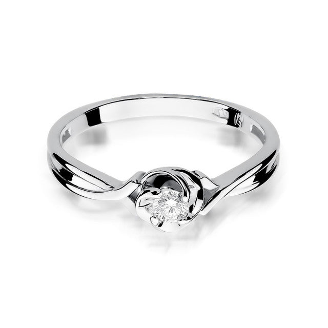 Inel Aur 14K cu Diamant Natural 0.10 ct, imaginea 5 din 11