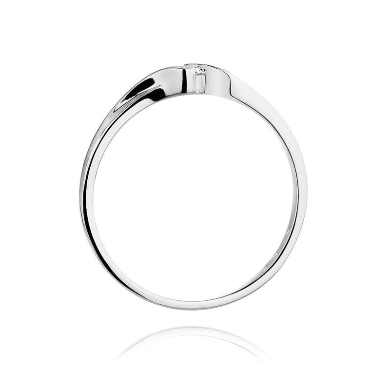 Inel Aur 14K cu Diamant Natural 0.09 ct, imaginea 7 din 10