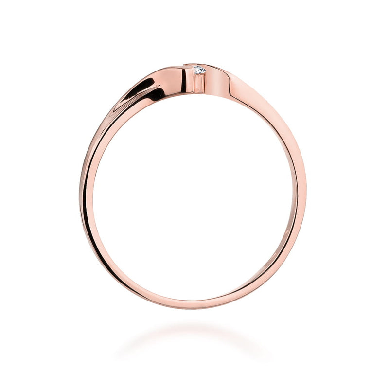 Inel Aur 14K cu Diamant Natural 0.09 ct, imaginea 10 din 10