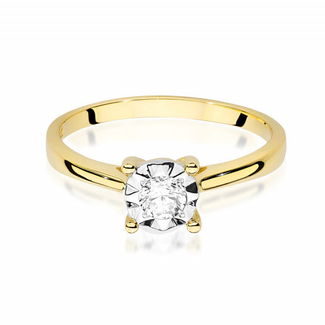 Inel Aur 14K cu Diamant Natural 0.20 ct, imaginea 2 din 11