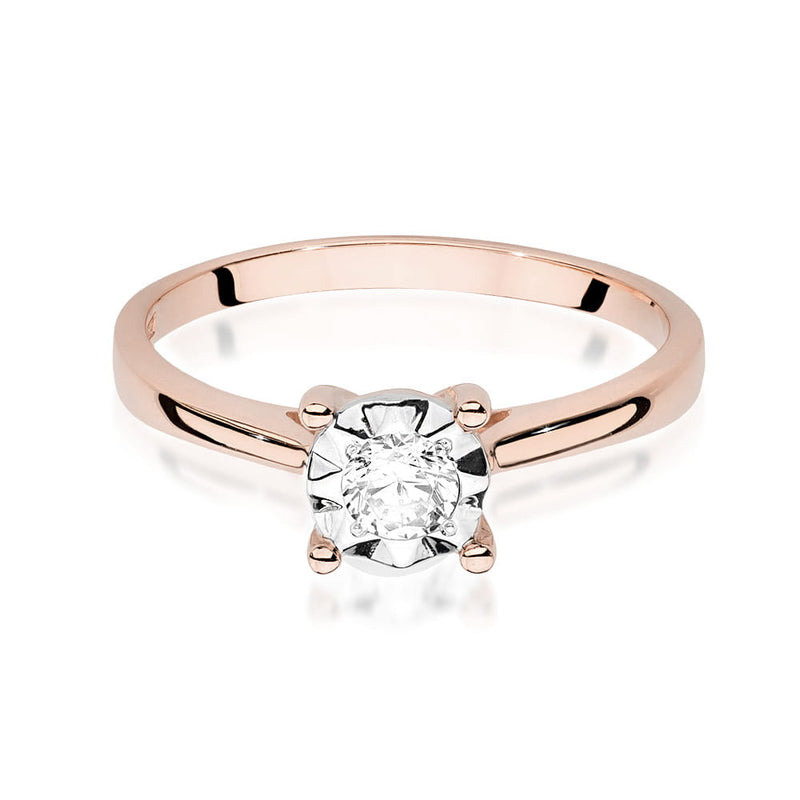 Inel Aur 14K cu Diamant Natural 0.20 ct, imaginea 9 din 11