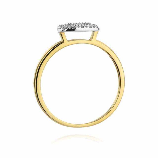 Inel Aur 14K cu Diamante Naturale 0.13 ct, imaginea 3 din 11