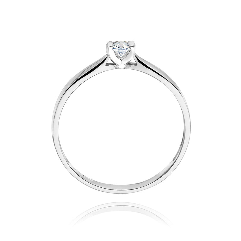 Inel Aur 14K cu Diamant Natural 0.08 ct, imaginea 6 din 11