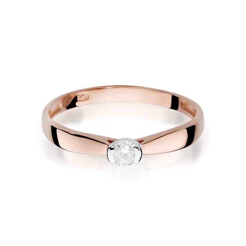 Inel Aur 14K cu Diamant Natural 0.08 ct, imaginea 9 din 11