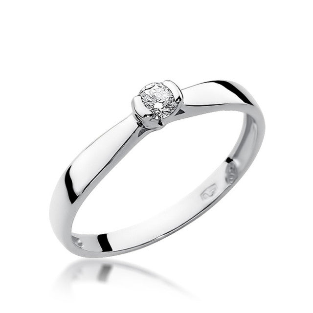 Inel Aur 14K cu Diamant Natural 0.10 ct, imaginea 4 din 11