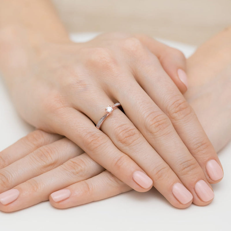 Inel Aur 14K cu Diamante Naturale 0.20 ct, imaginea 11 din 11