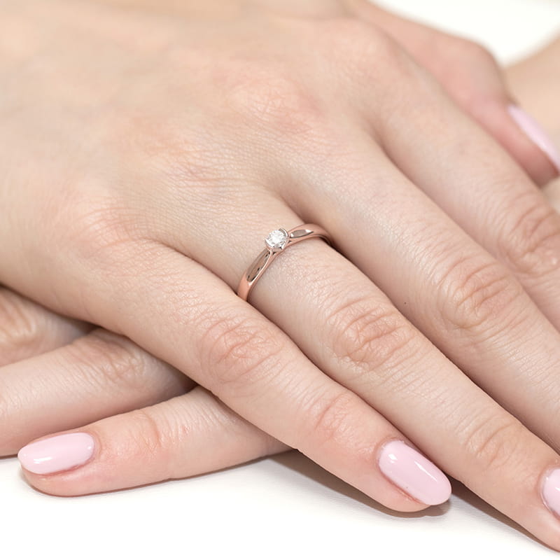 Inel Aur 14K cu Diamant Natural 0.25 ct, imaginea 11 din 11