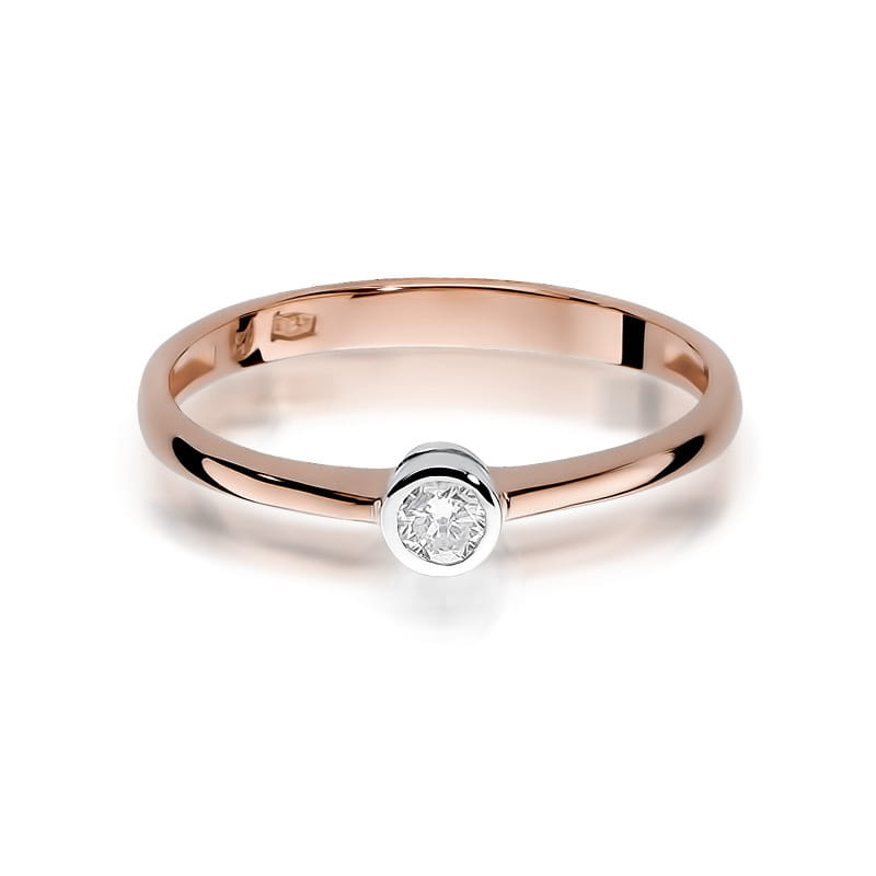 Inel Aur 14K cu Diamant Natural 0.08 ct, imaginea 9 din 11