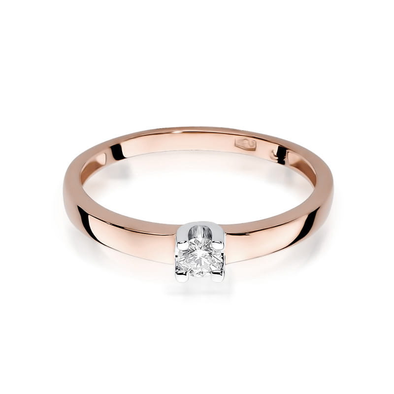 Inel Aur 14K cu Diamant Natural 0.08 ct, imaginea 9 din 10