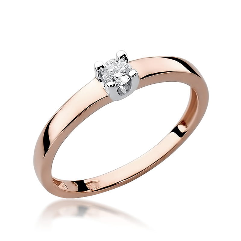 Inel Aur 14K cu Diamant Natural 0.10 ct, imaginea 8 din 11