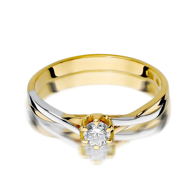Inel Aur 14K cu Diamant Natural 0.23 ct, imaginea 2 din 11