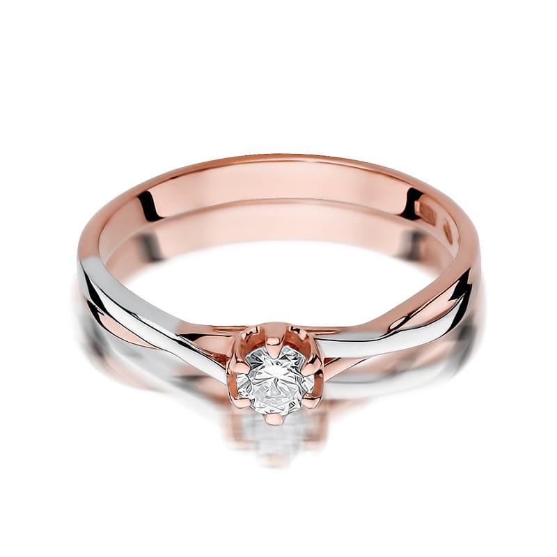Inel Aur 14K cu Diamant Natural 0.23 ct, imaginea 9 din 11