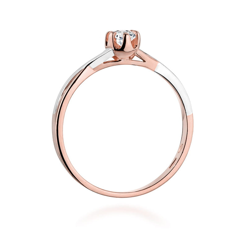 Inel Aur 14K cu Diamant Natural 0.23 ct, imaginea 10 din 11
