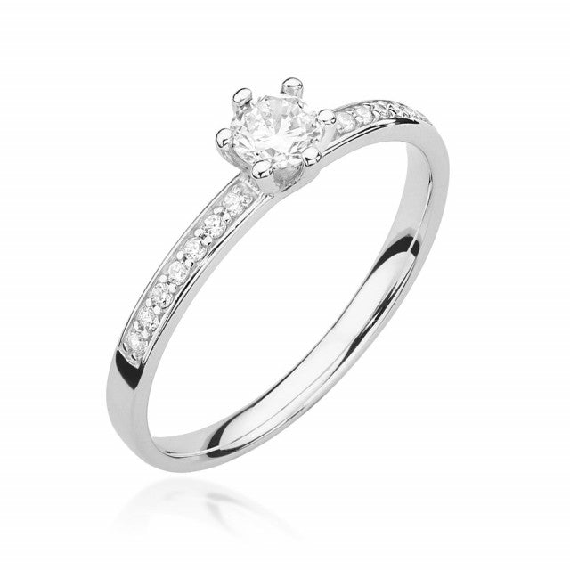 Inel Aur 14K cu Diamante Naturale 0.37 ct, imaginea 5 din 11
