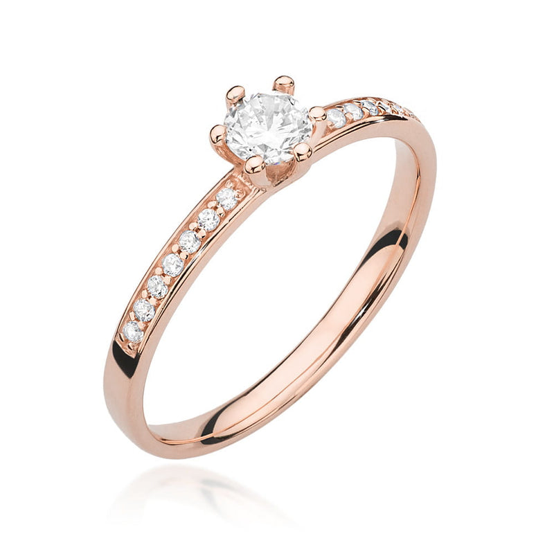 Inel Aur 14K cu Diamante Naturale 0.37 ct, imaginea 8 din 11