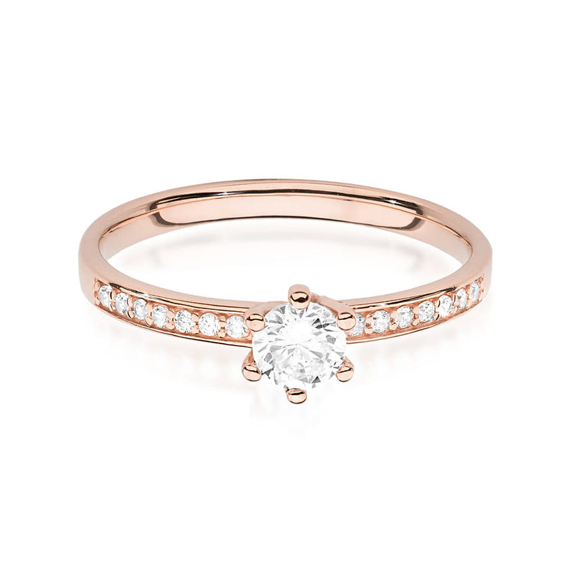 Inel Aur 14K cu Diamante Naturale 0.37 ct, imaginea 9 din 11