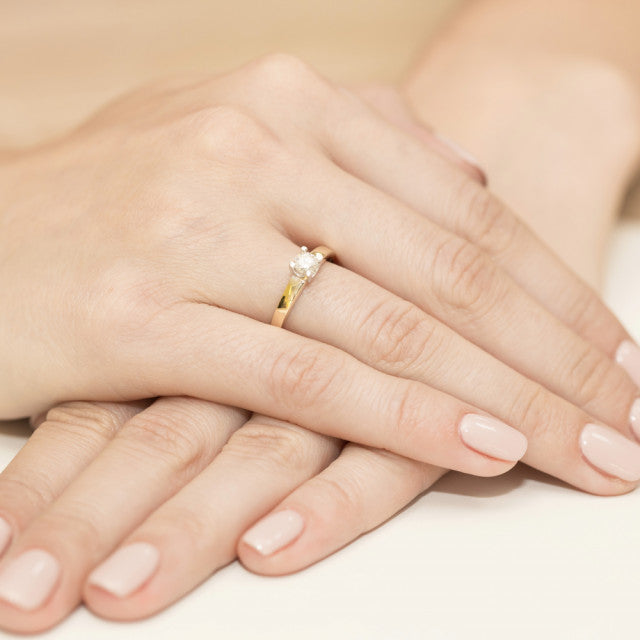 Inel Aur 14K cu Diamant Natural 0.30 ct, imaginea 7 din 11