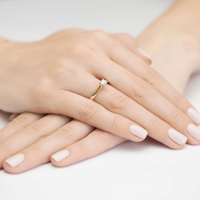 Inel Aur 14K cu Diamante Naturale 0.30 ct, imaginea 4 din 11