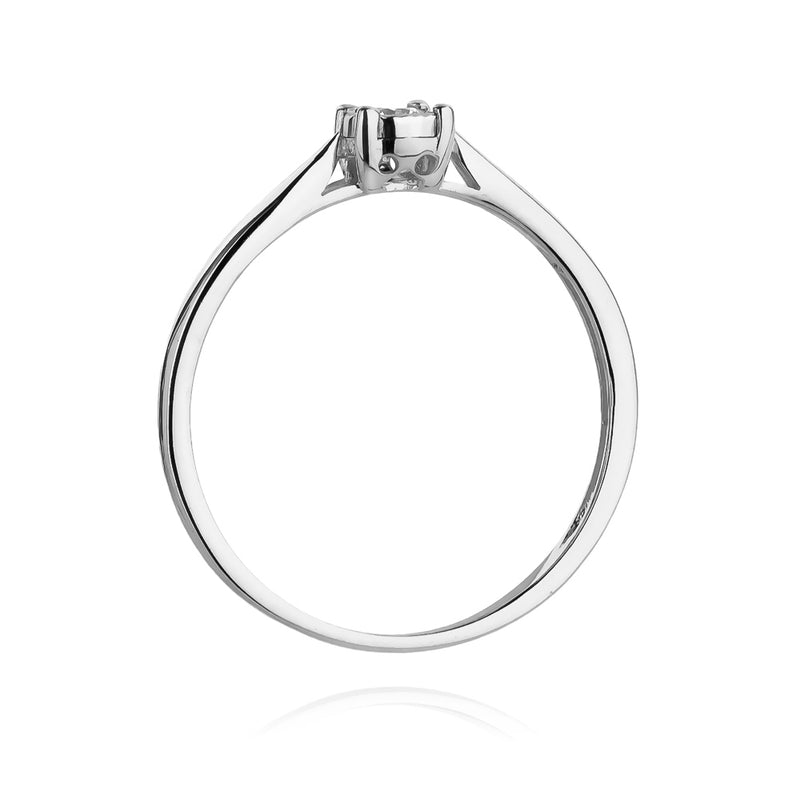 Inel Aur 14K cu Diamant Natural 0.08 ct, imaginea 6 din 11