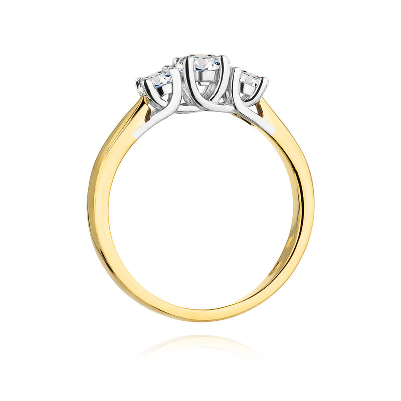 Inel Aur 14K cu Diamante Naturale 0.49 ct, imaginea 3 din 11